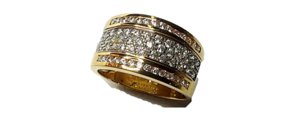 Anel Ouro  19.20 Kilates com  Zirconias - Image 2
