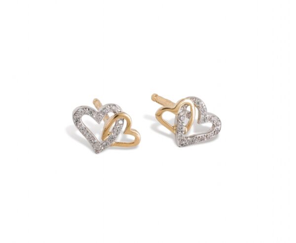 Brinco de Ouro 19.2 kilates com Zirconias