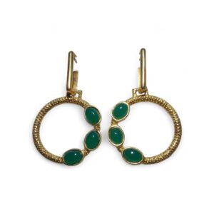 Brincos de Prata com ágatas