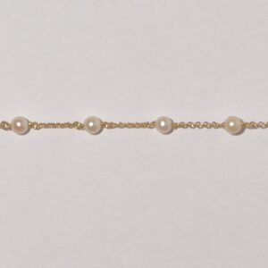 Pulseira Ouro com Perolas de Cultura