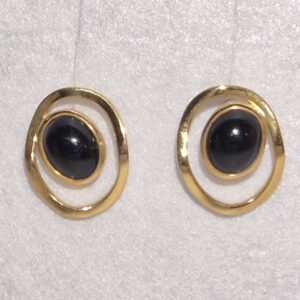 Brincos de Ouro com Onix